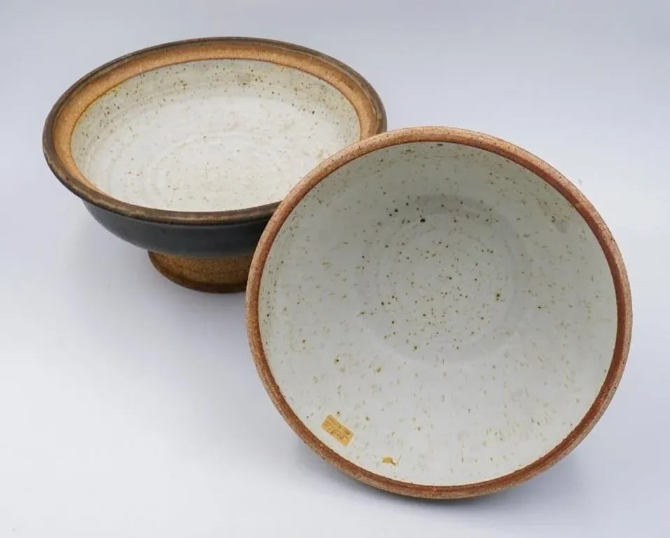 Mid 20th Century Joel Edwards Covered Pottery Bowl Tangine - 3