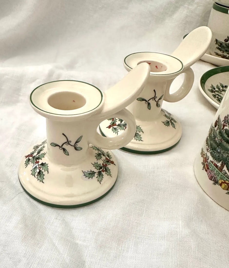 Vintage Spode "Christmas Tree" Dinnerware Set of 66 - 6