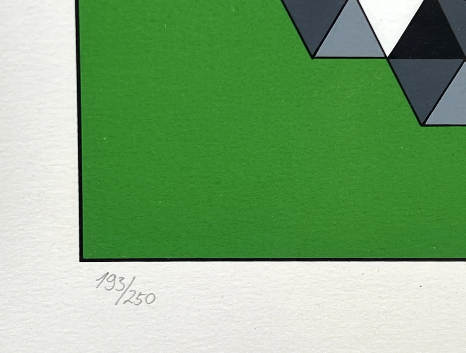Vintage C.1977 Victor Vasarely Geometric Op Art Serigraph Print 'Hegyez' Pencil SIgned and Numbered - 8