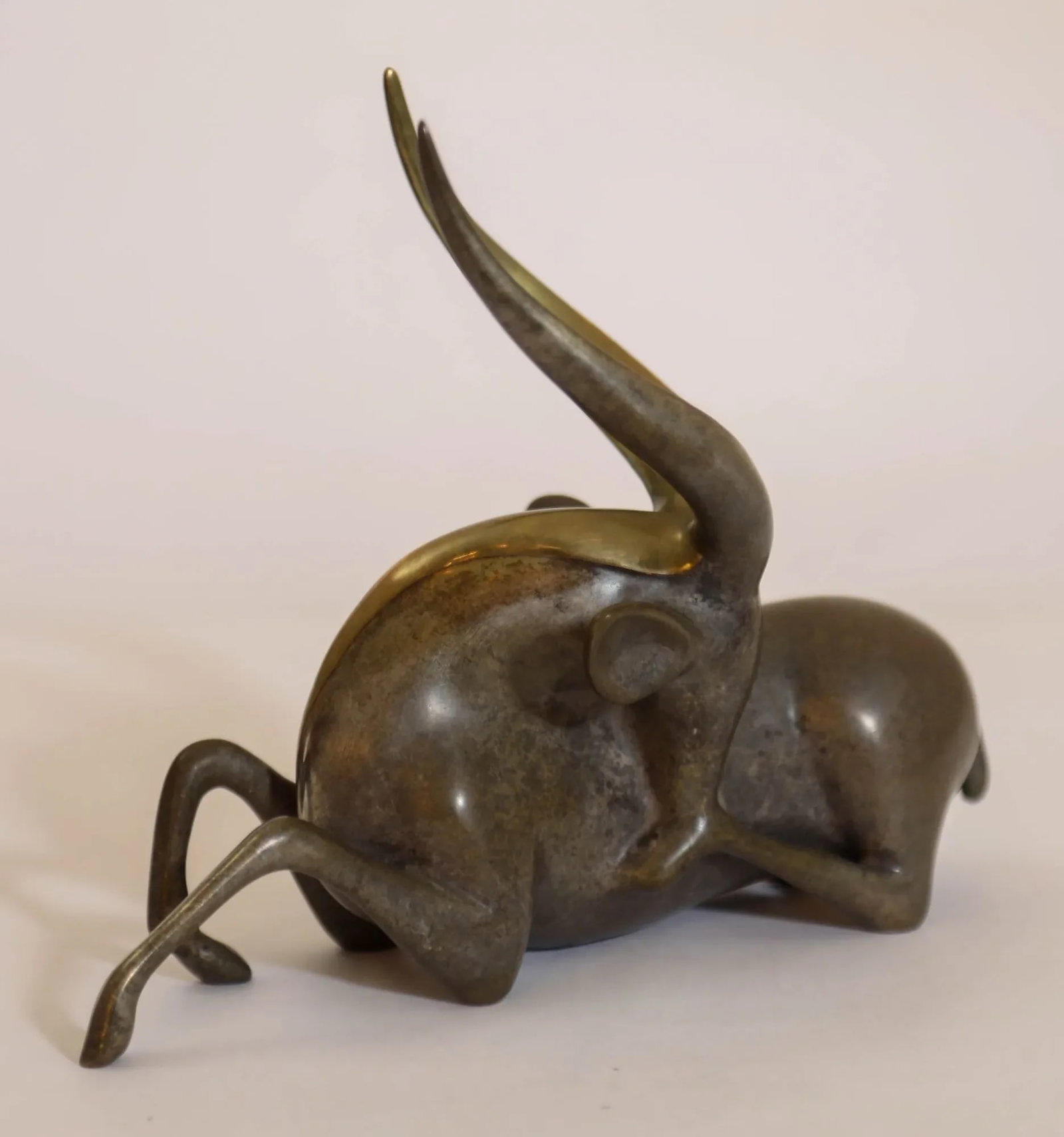 Loet Vanderveen Bronze Sculpture of a Gazelle Signed Numbered Limited Ed. - 3