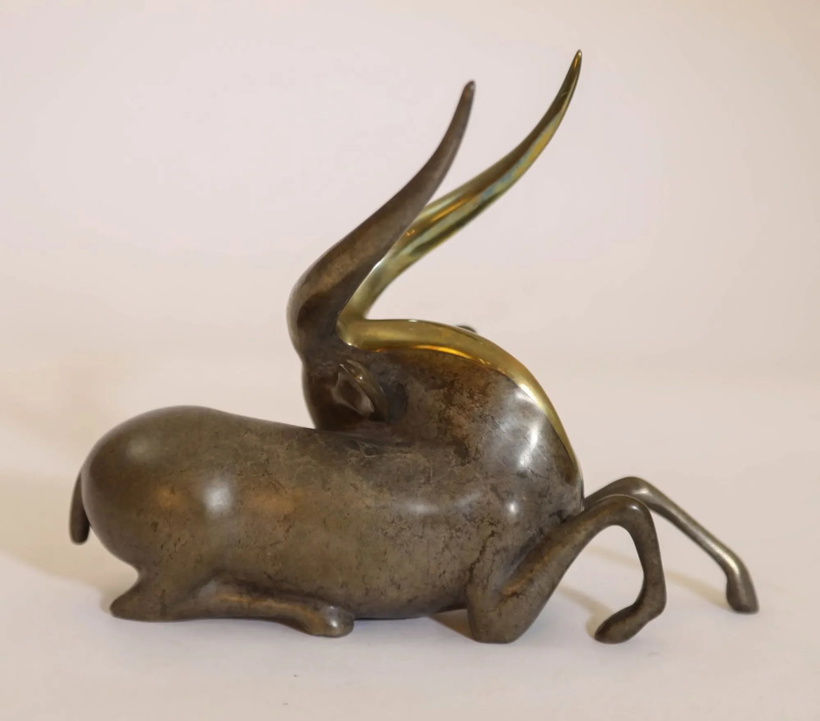 Loet Vanderveen Bronze Sculpture of a Gazelle Signed Numbered Limited Ed. - 5