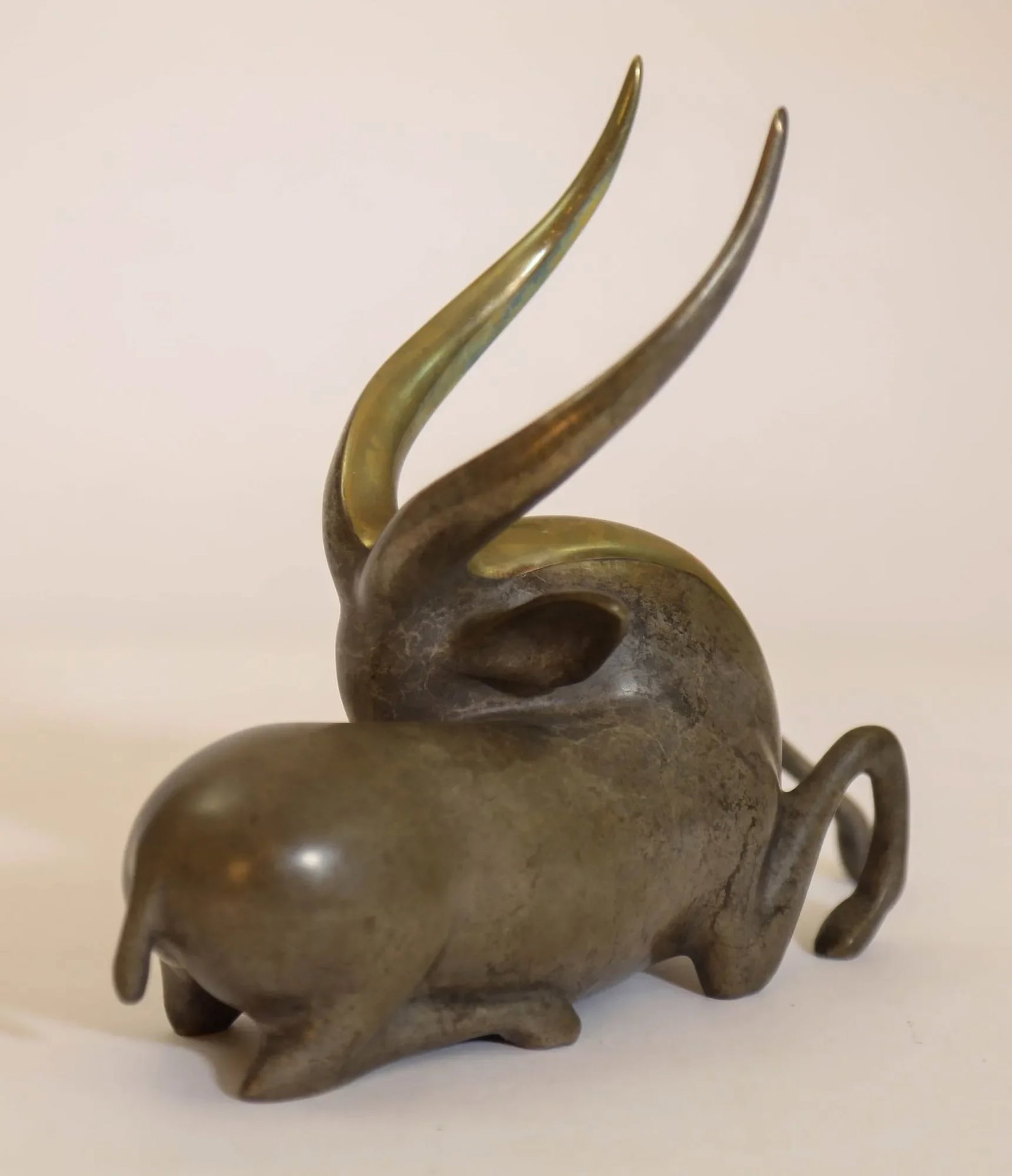 Loet Vanderveen Bronze Sculpture of a Gazelle Signed Numbered Limited Ed. - 6