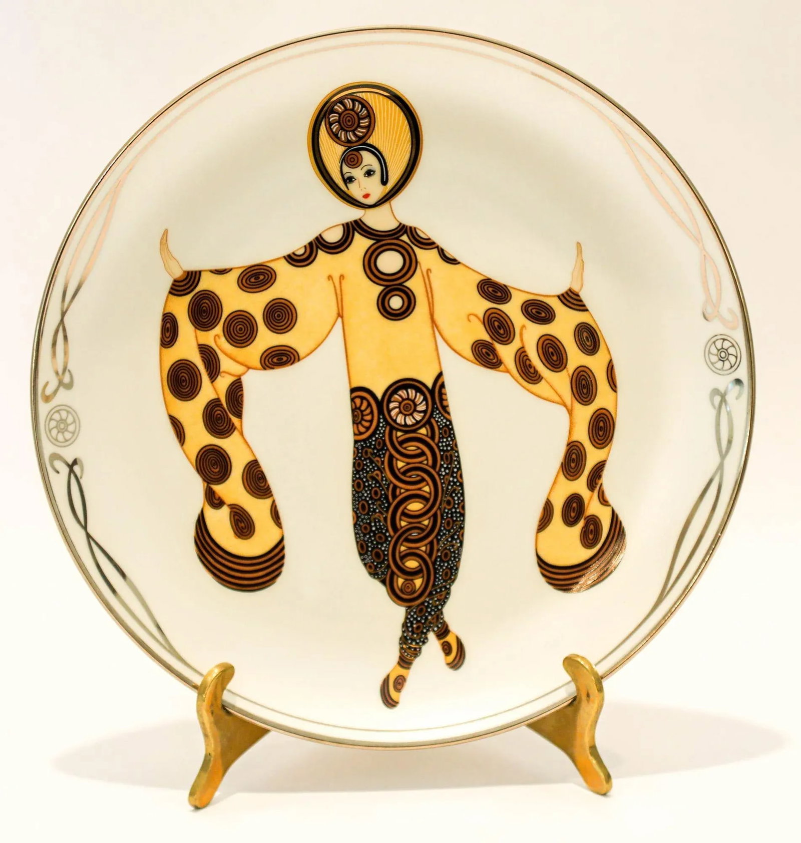 House of Erté (Romain De Tirtoff) Set of 6 Sevenarts Porcelain Collector Plates - 2