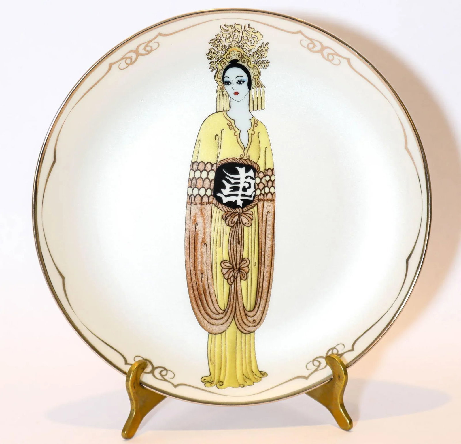 House of Erté (Romain De Tirtoff) Set of 6 Sevenarts Porcelain Collector Plates - 4