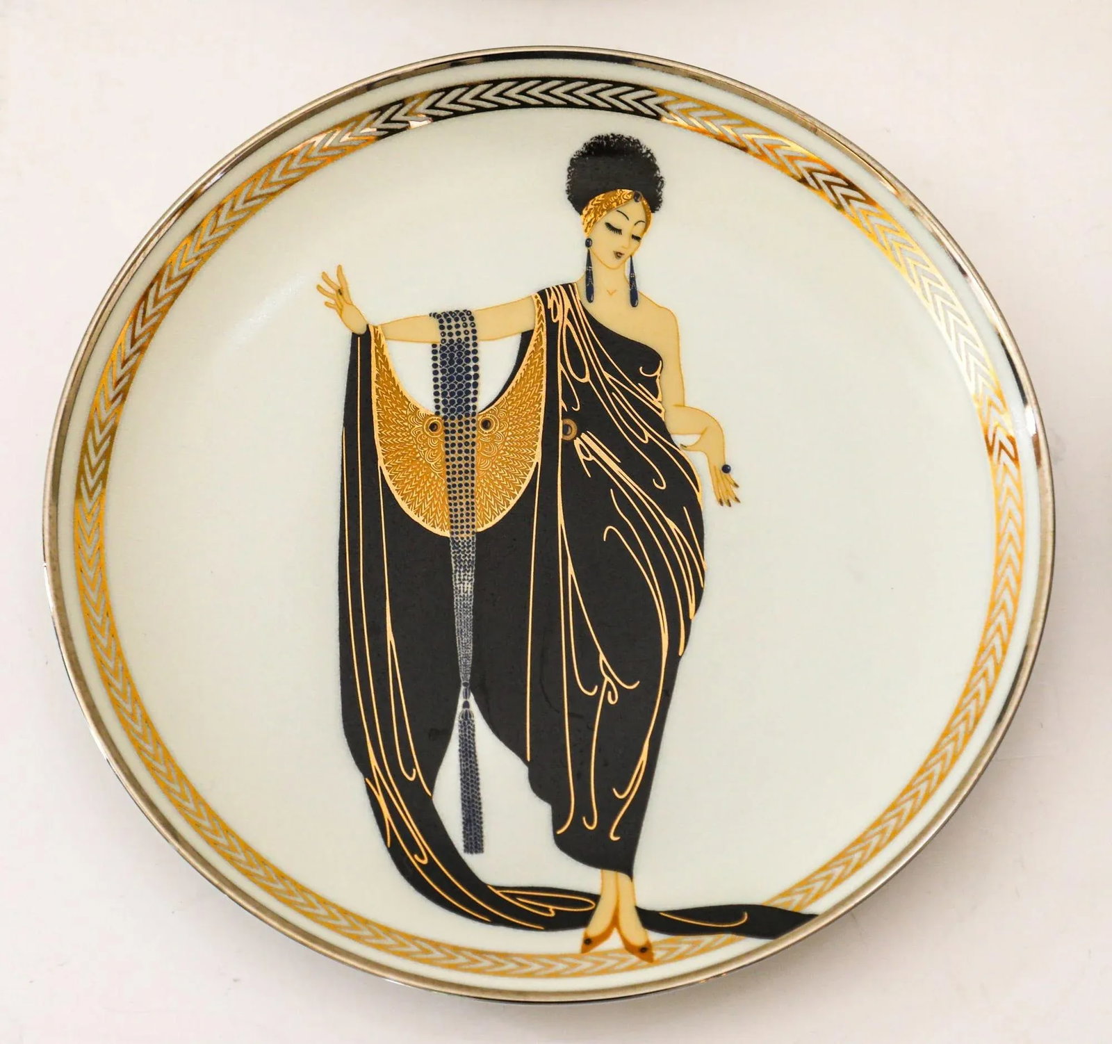 House of Erté (Romain De Tirtoff) Set of 6 Sevenarts Porcelain Collector Plates - 8