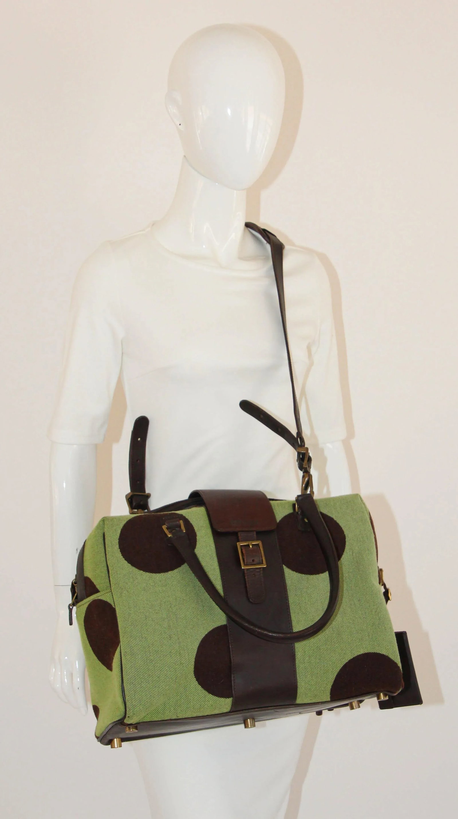 Hartmann Retro Carry-On in Apple Green with Polka Dot - 12