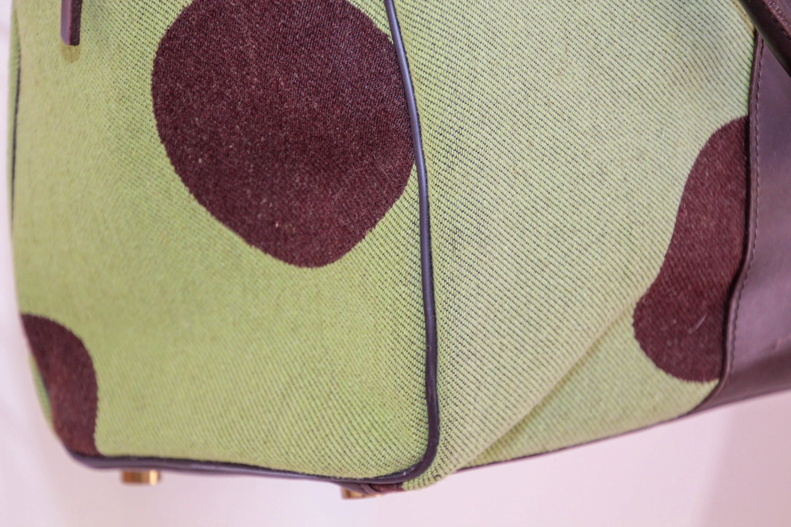 Hartmann Retro Carry-On in Apple Green with Polka Dot - 4