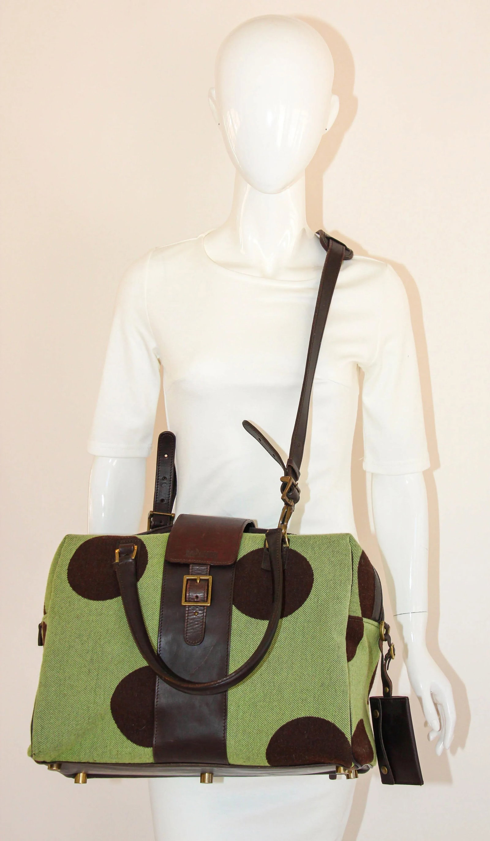 Hartmann Retro Carry-On in Apple Green with Polka Dot - 5