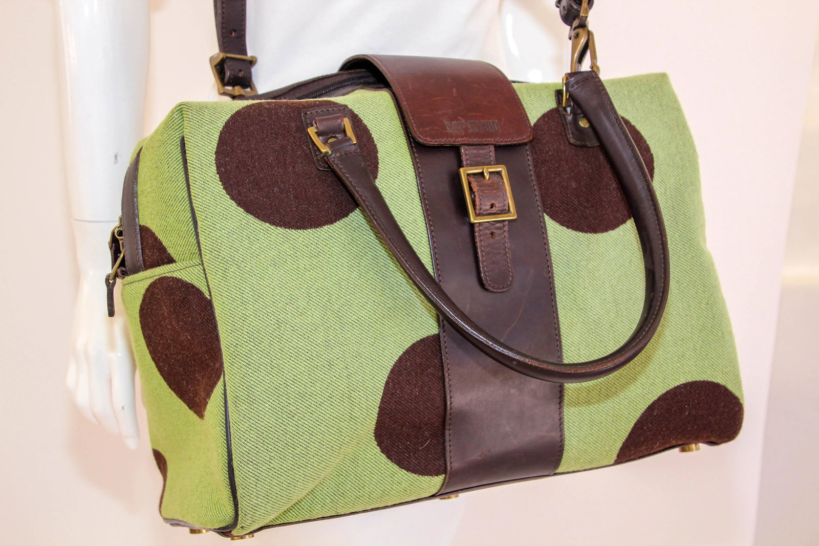Hartmann Retro Carry-On in Apple Green with Polka Dot - 6