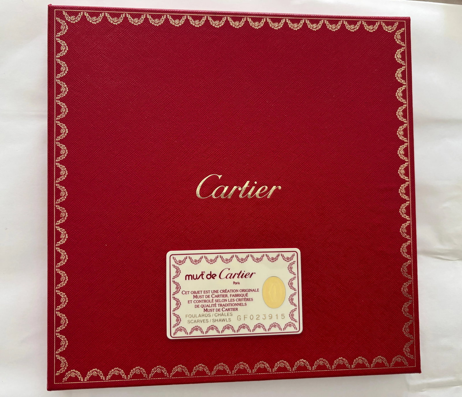 CARTIER Paris Silk Scarf Panther Bracelets Jewellery in Box - 7