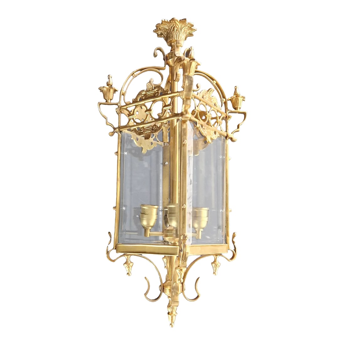 Brass and Glass Pendant Lantern (1 of 7)