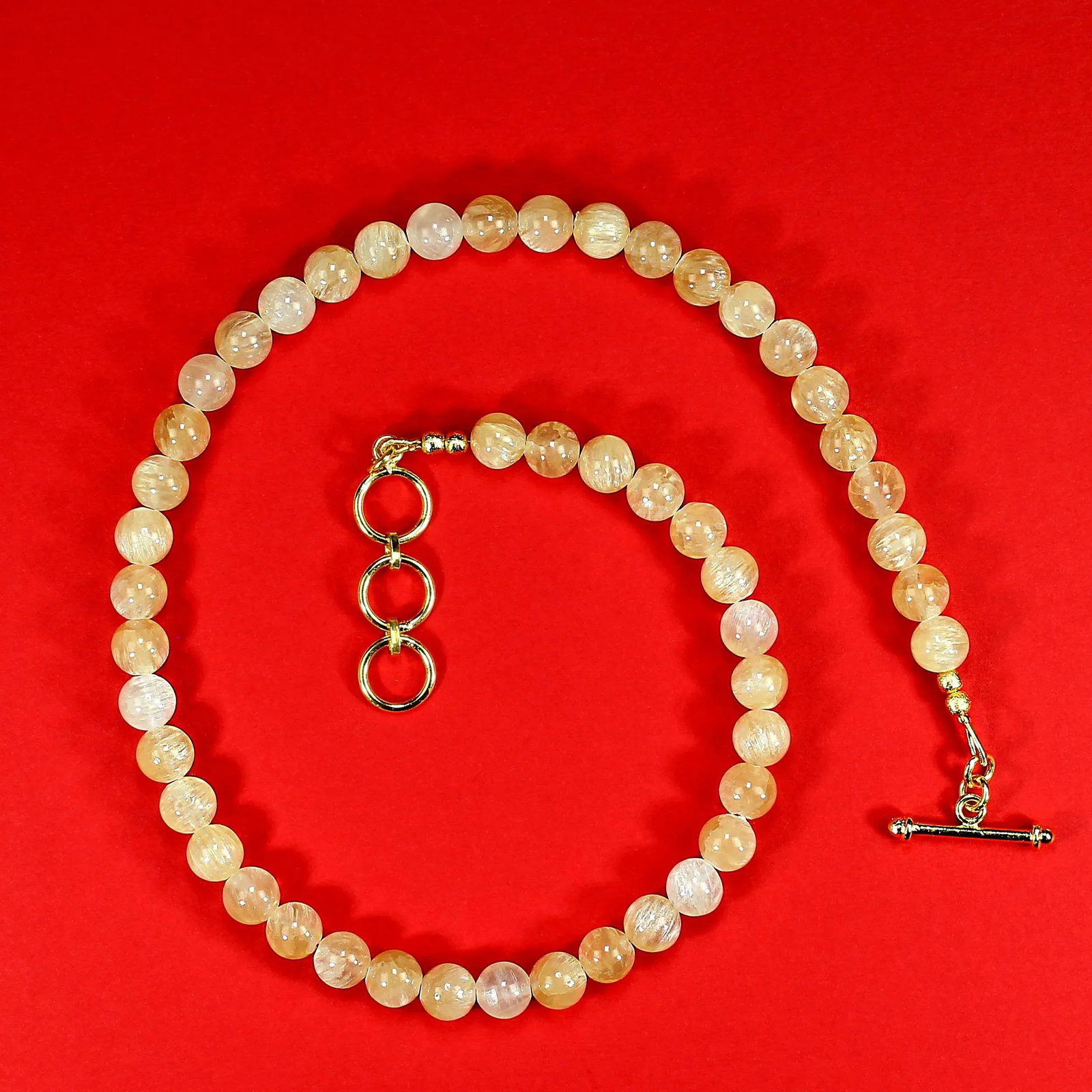 Ajd 18 Inch Summer Perfect Golden Lepidolite 8mm Necklace - 5