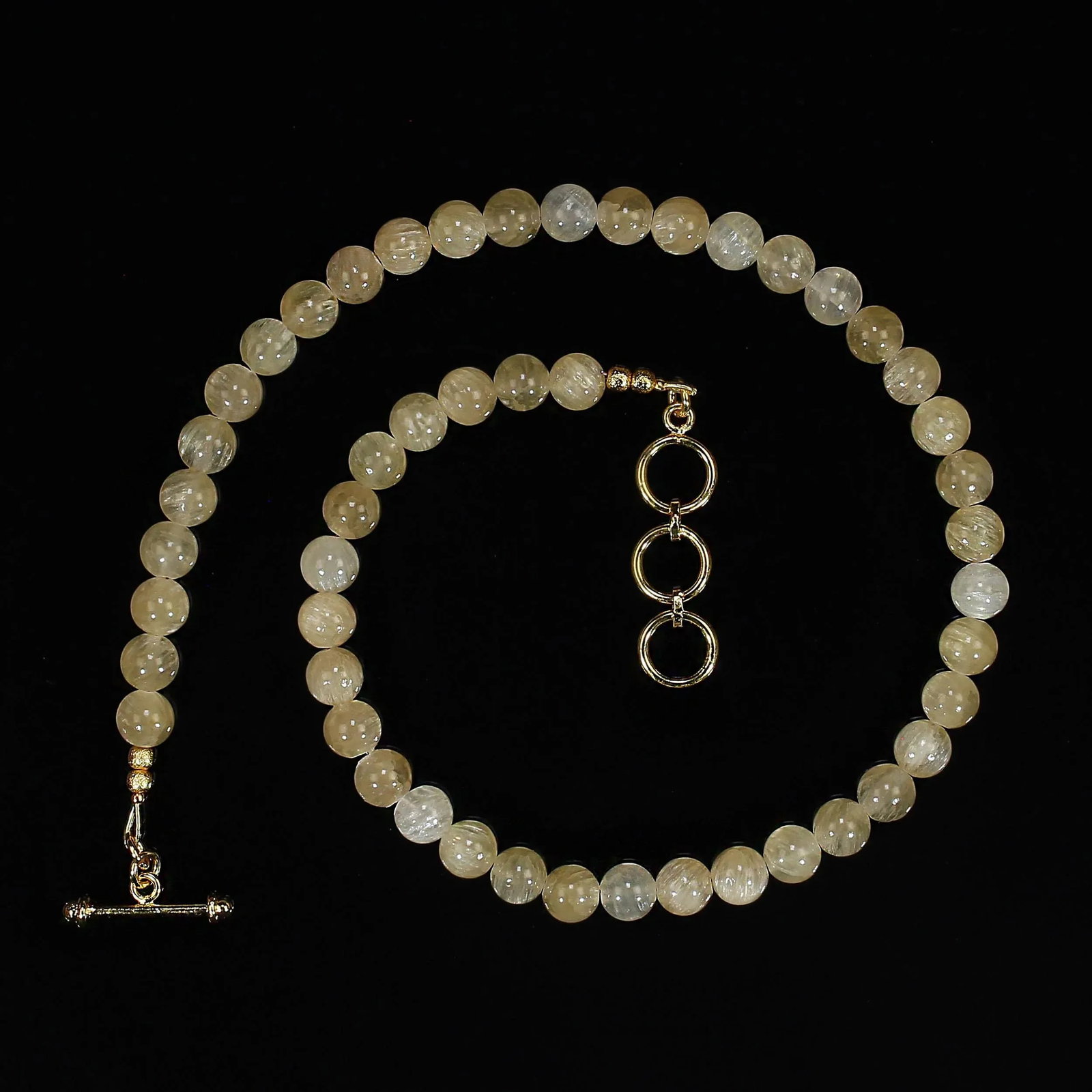 Ajd 18 Inch Summer Perfect Golden Lepidolite 8mm Necklace - 6