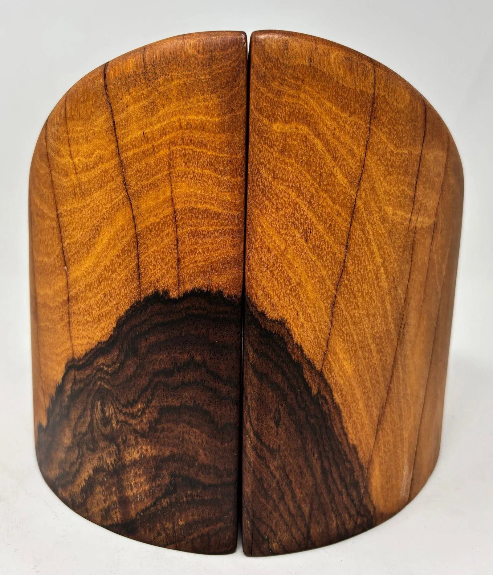 1960s Don Shoemaker Hand-Carved Cocobolo Wood Bookends a Pair - 3