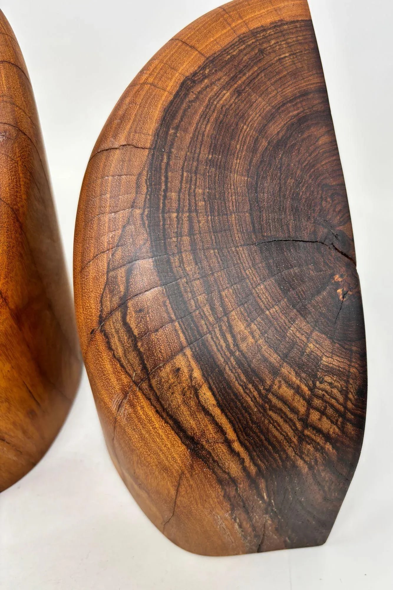 1960s Don Shoemaker Hand-Carved Cocobolo Wood Bookends a Pair - 5
