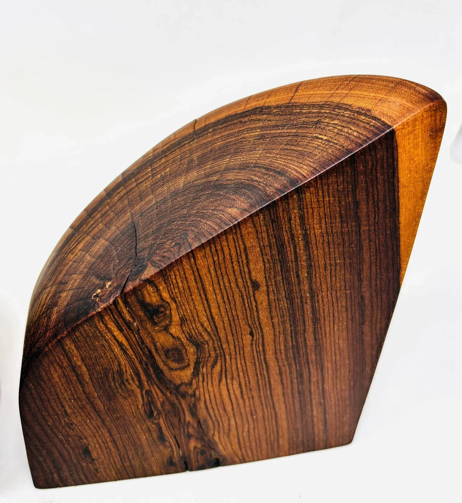 1960s Don Shoemaker Hand-Carved Cocobolo Wood Bookends a Pair - 9