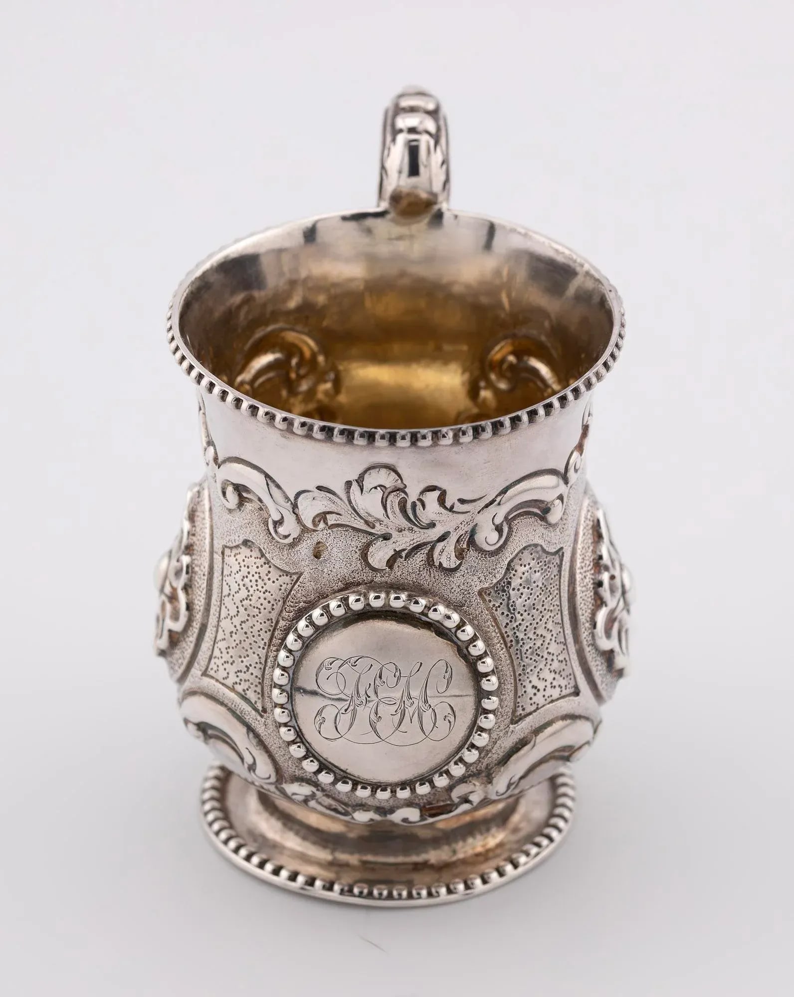 Antique English Sterling Silver Christening Cup, 1858 - 2