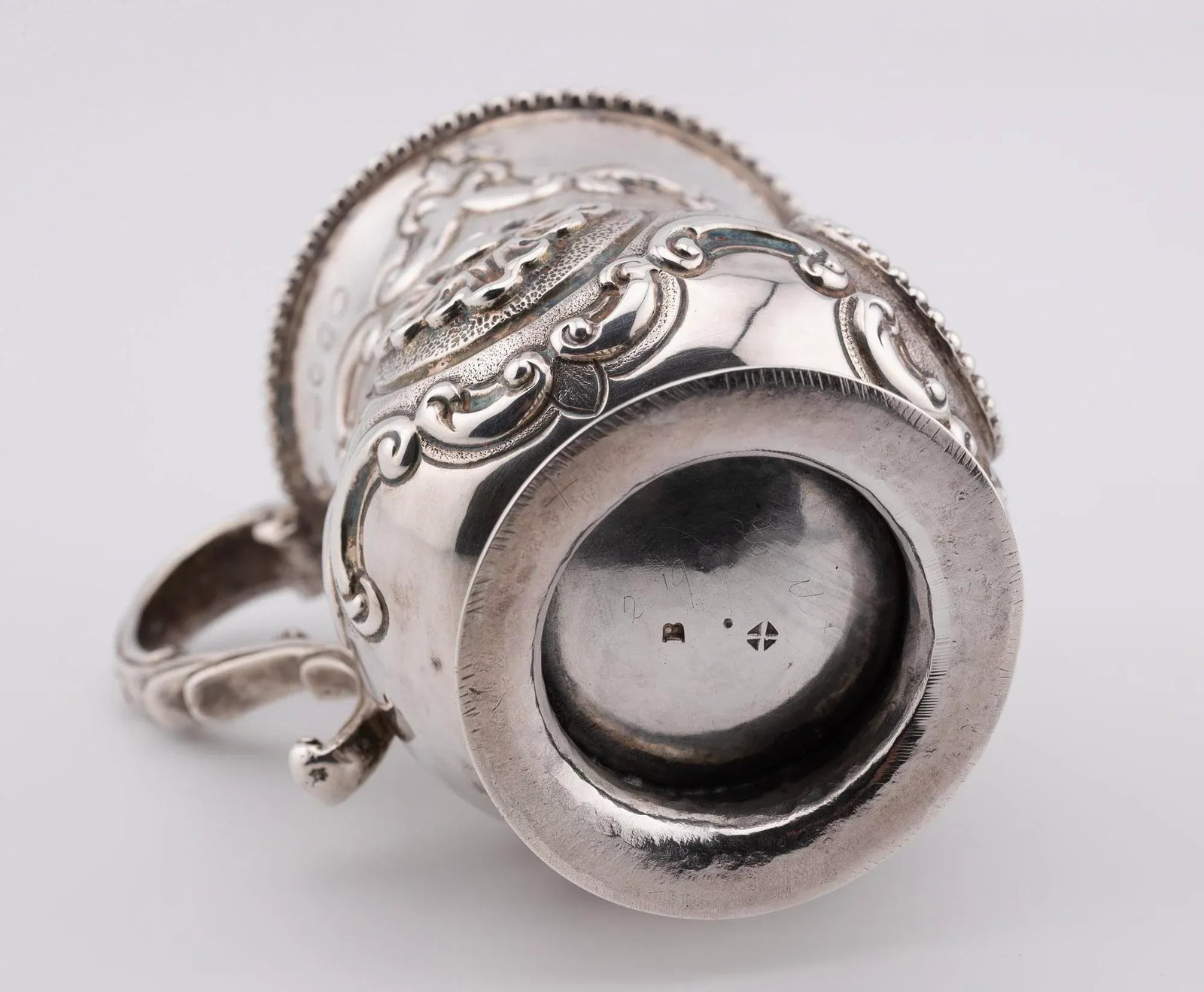 Antique English Sterling Silver Christening Cup, 1858 - 3
