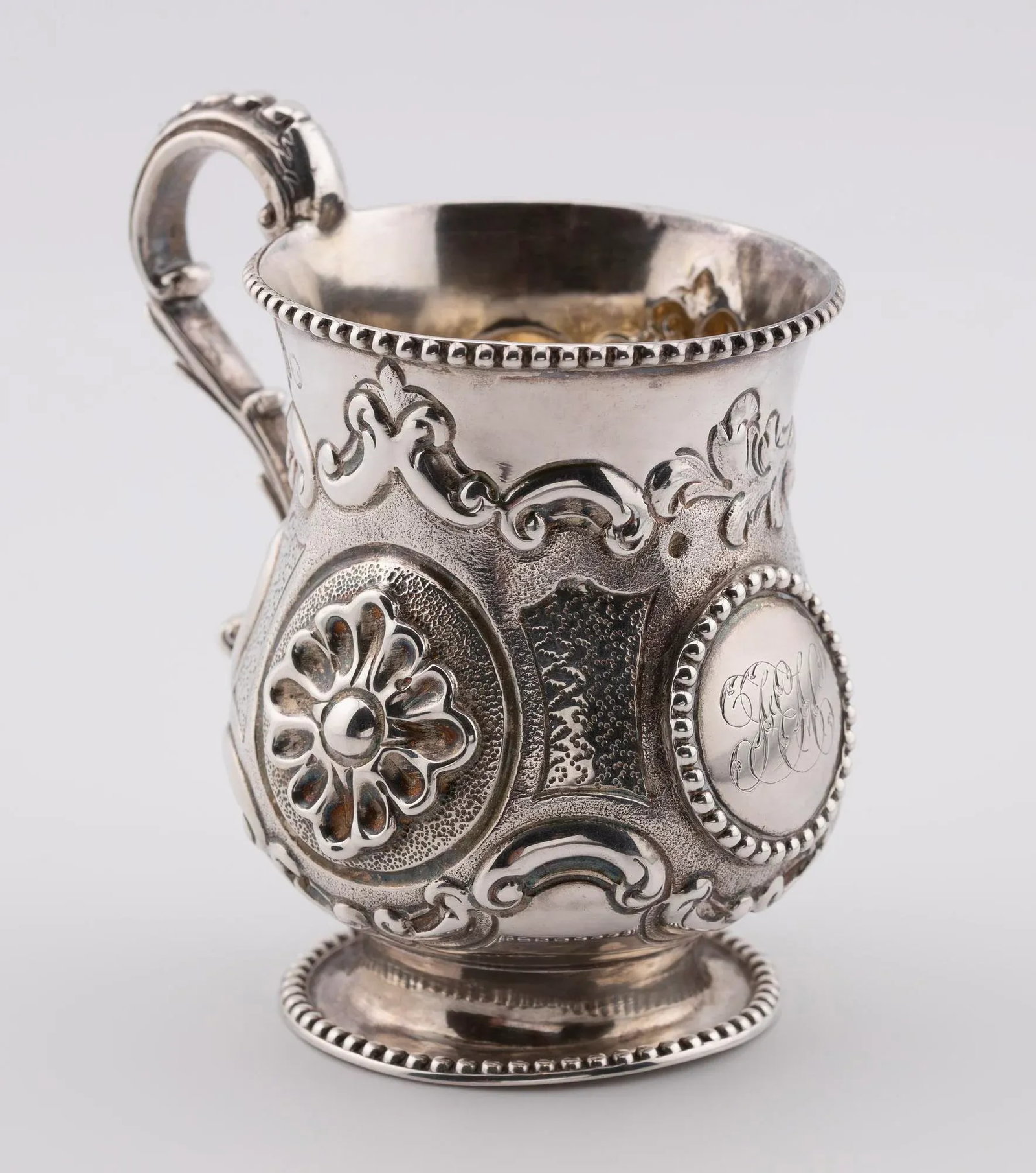Antique English Sterling Silver Christening Cup, 1858 - 5