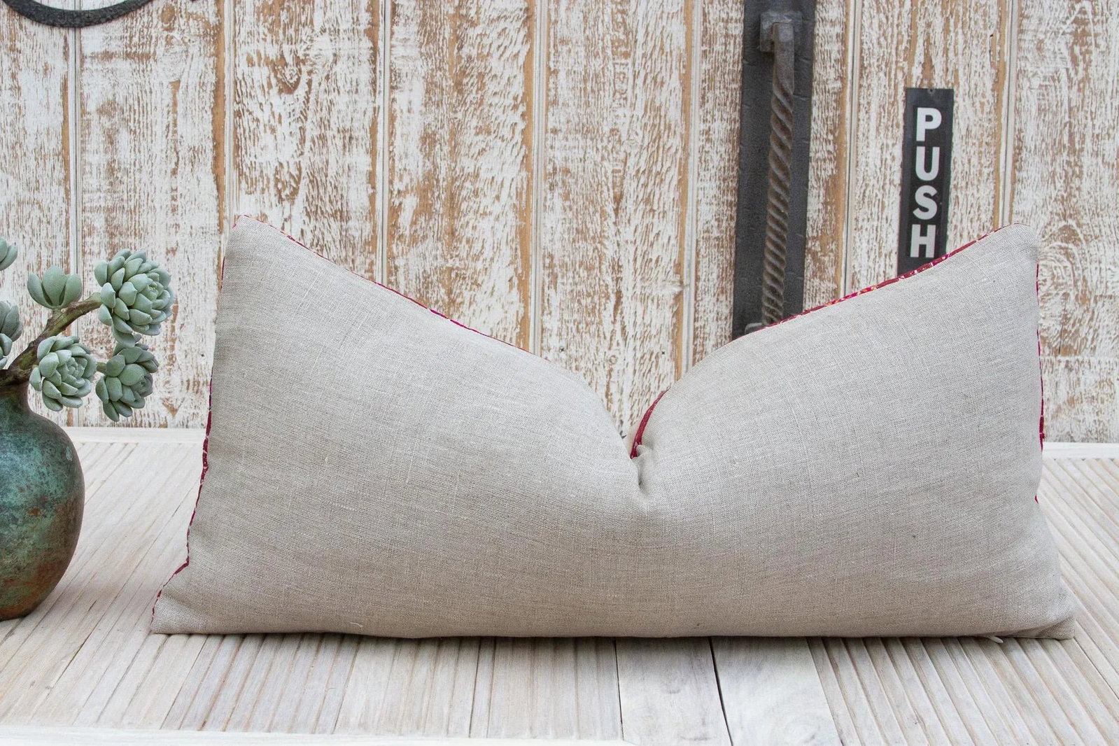 Antique Samali Sindh Silk Pillow - 7