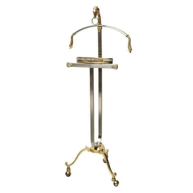 Maison Jansen Steel and Brass Gentleman Valet, Made in Italy - 4