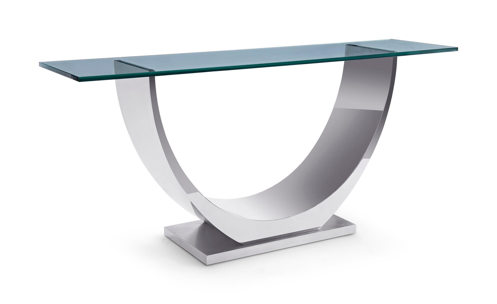 Modern Greg Sheres Style Polished Stainless Steel Console Table - 2