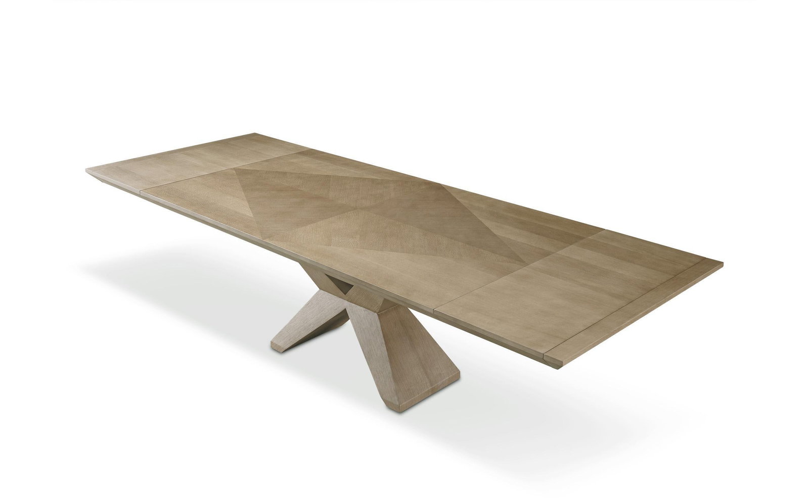 Modern Greg Sheres Style Natural Oak Extension Dining Table - 2