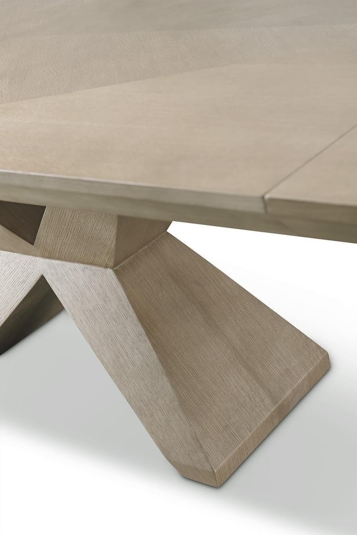 Modern Greg Sheres Style Natural Oak Extension Dining Table - 4