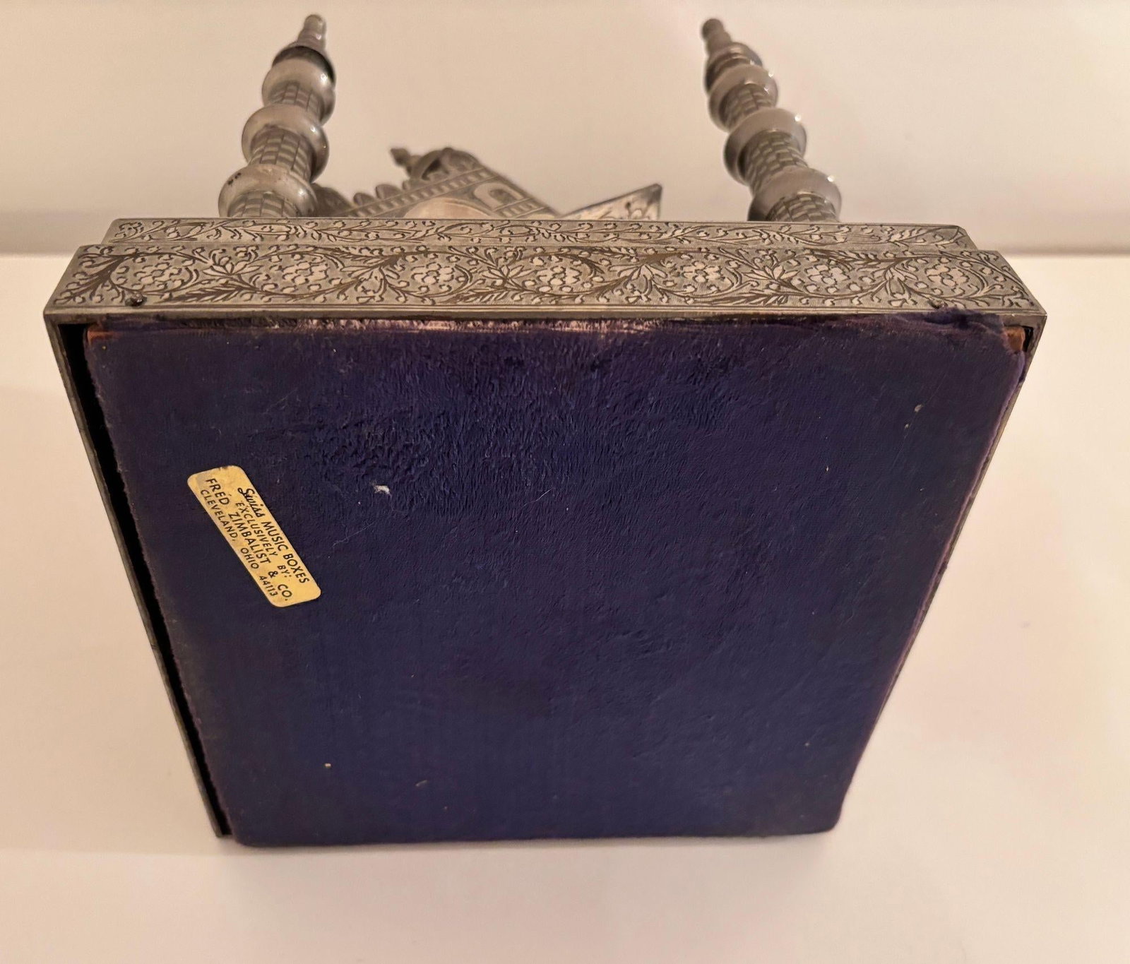 Fred Zimbalist Taj Mahal Music Box Swiss Thorens Movement Circa 1930 Number 29 - 7
