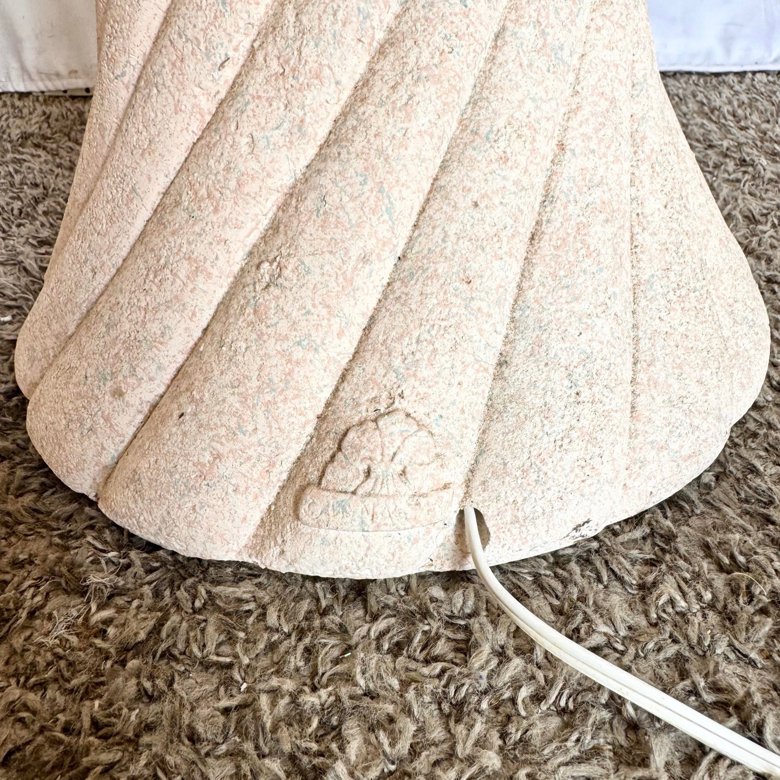 Postmodern Pink Swirl With Speckled Green and Blue Swirl Floor Lamp - 8