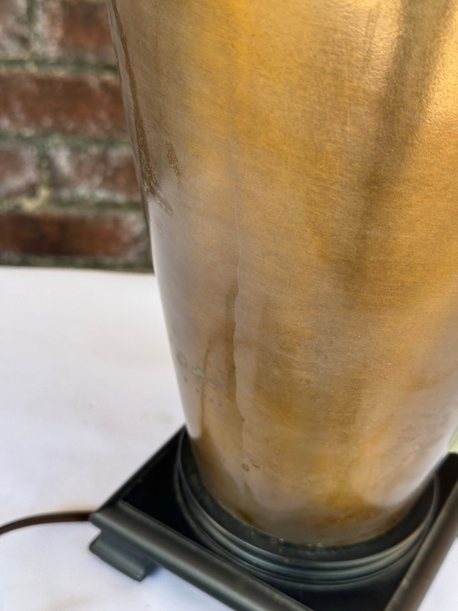 Vintage Frederick Cooper Style Archaic Bronze "Taotie" Lamp | James Mont Era Chinoiserie - 6
