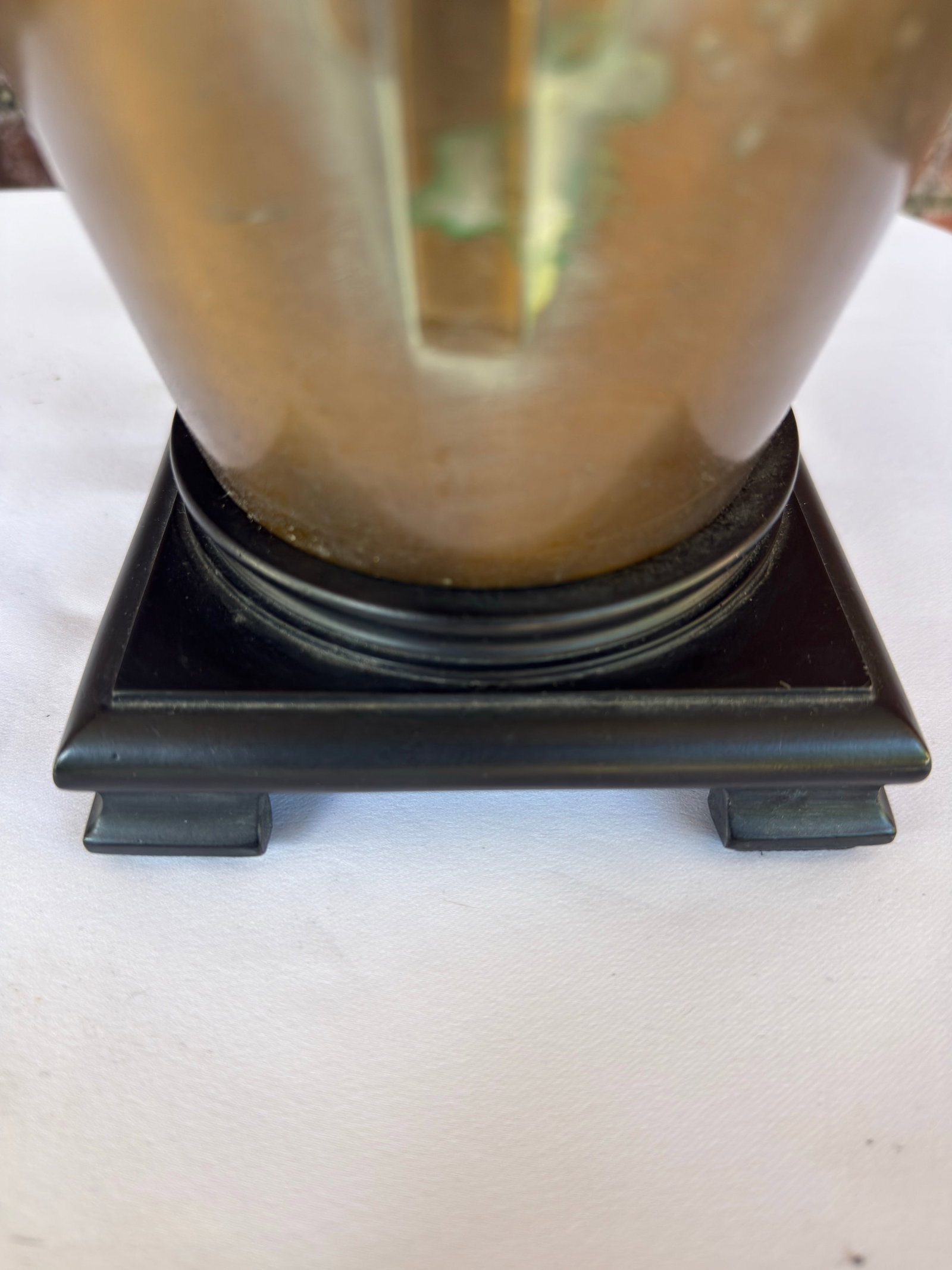 Vintage Frederick Cooper Style Archaic Bronze "Taotie" Lamp | James Mont Era Chinoiserie - 7