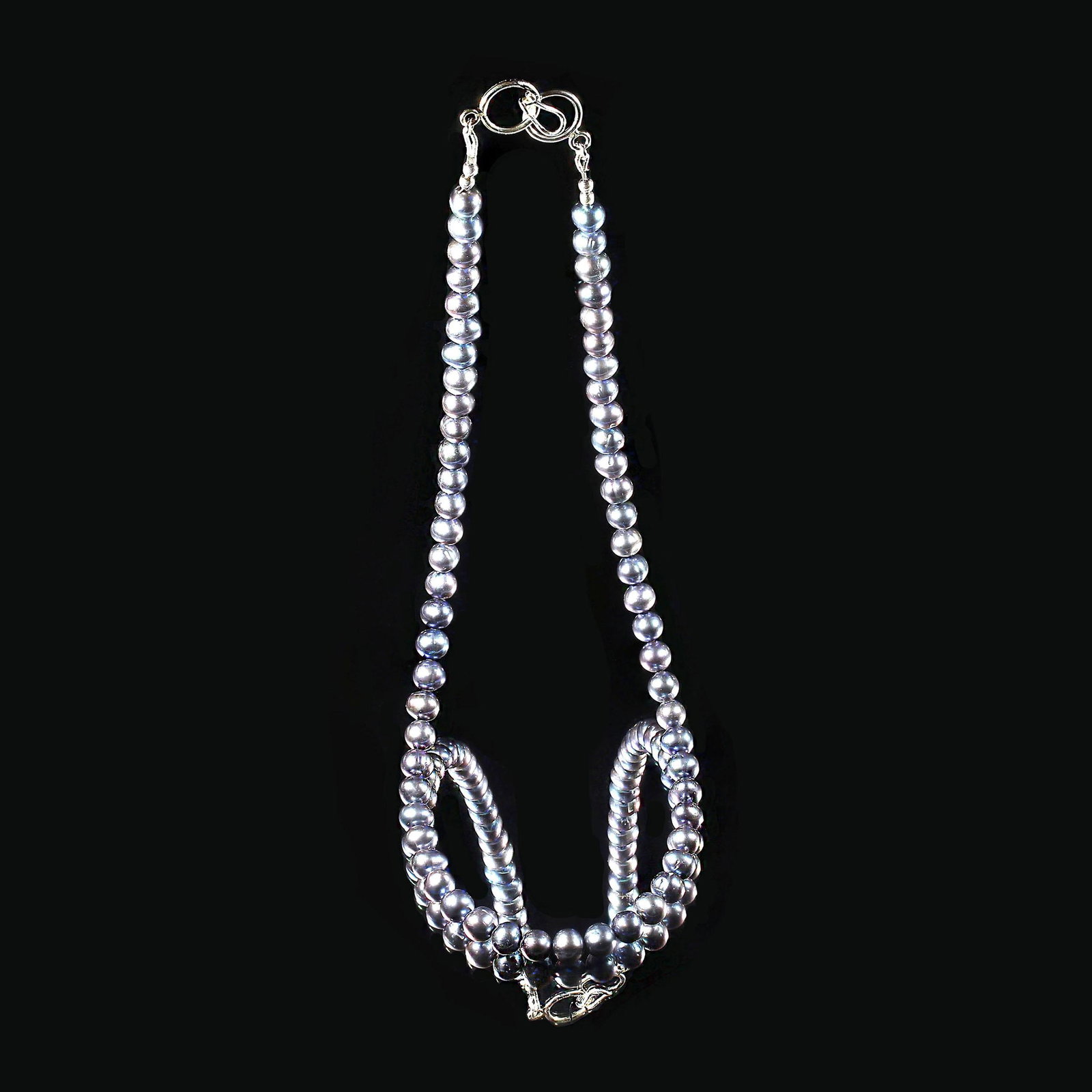 Ajd 18 Inch Iridescent Peacock Pearls 6-6.5 MM Great Gift - 5