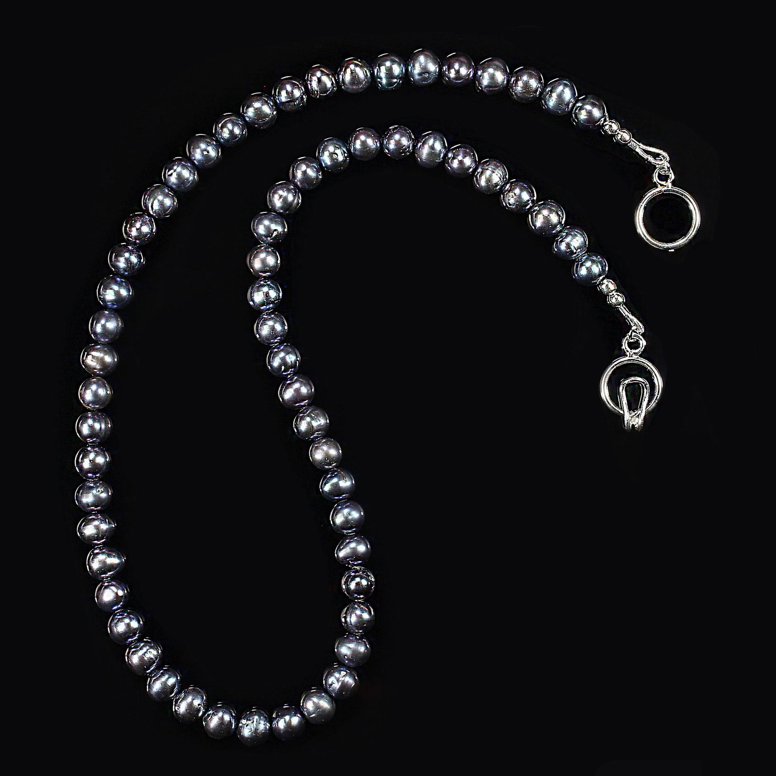 Ajd 18 Inch Iridescent Peacock Pearls 6-6.5 MM Great Gift - 6
