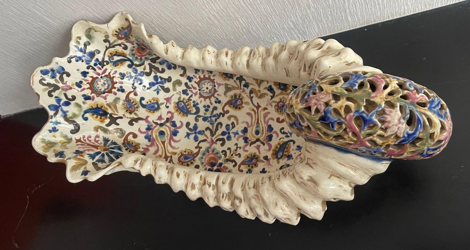 Fischer Budapest Majolica Jardinière Centerpiece Hungarian Art Pottery 19th C - 13