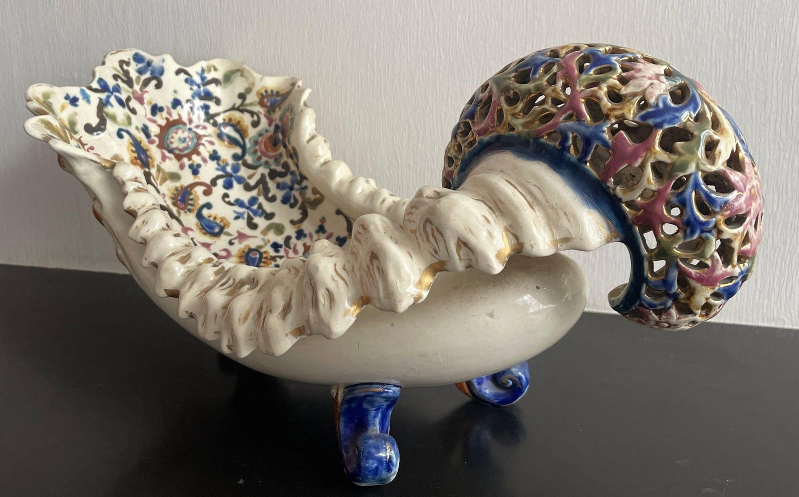 Fischer Budapest Majolica Jardinière Centerpiece Hungarian Art Pottery 19th C - 14