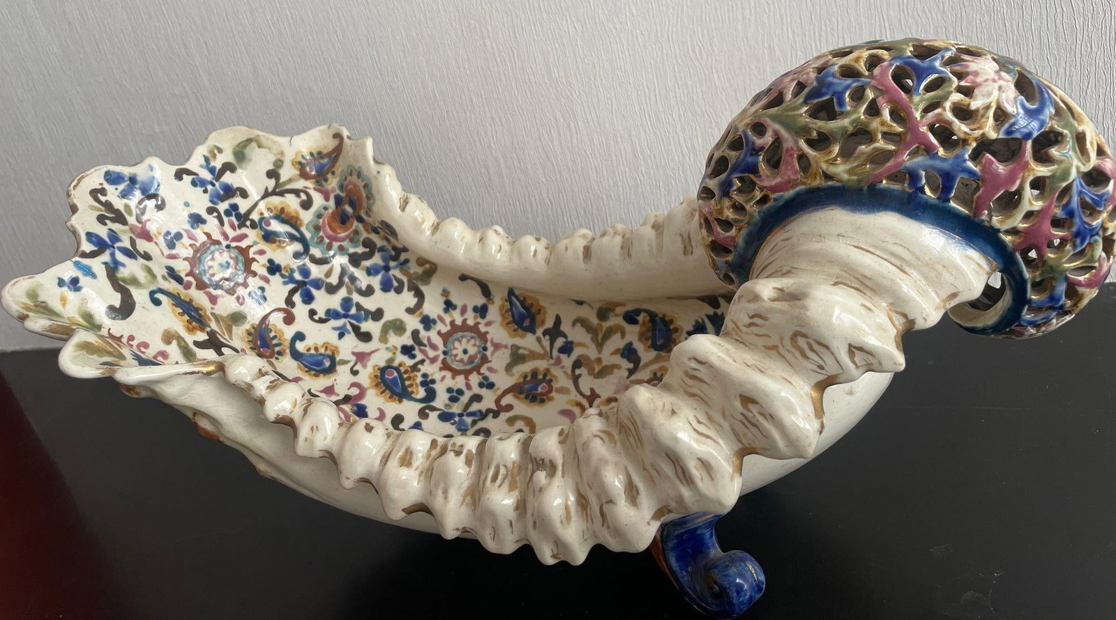 Fischer Budapest Majolica Jardinière Centerpiece Hungarian Art Pottery 19th C - 17