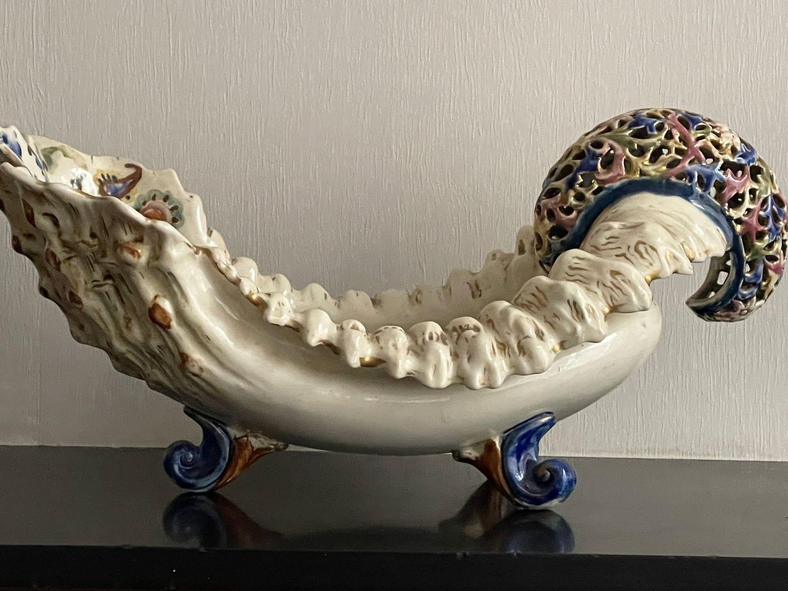Fischer Budapest Majolica Jardinière Centerpiece Hungarian Art Pottery 19th C - 3