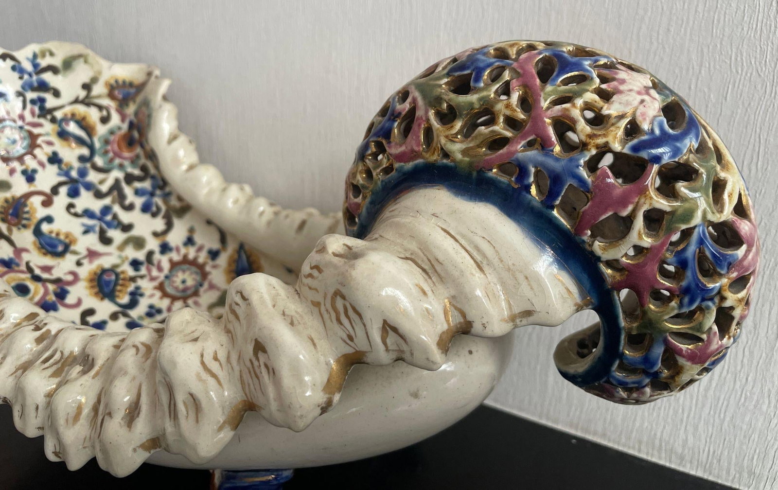 Fischer Budapest Majolica Jardinière Centerpiece Hungarian Art Pottery 19th C - 7