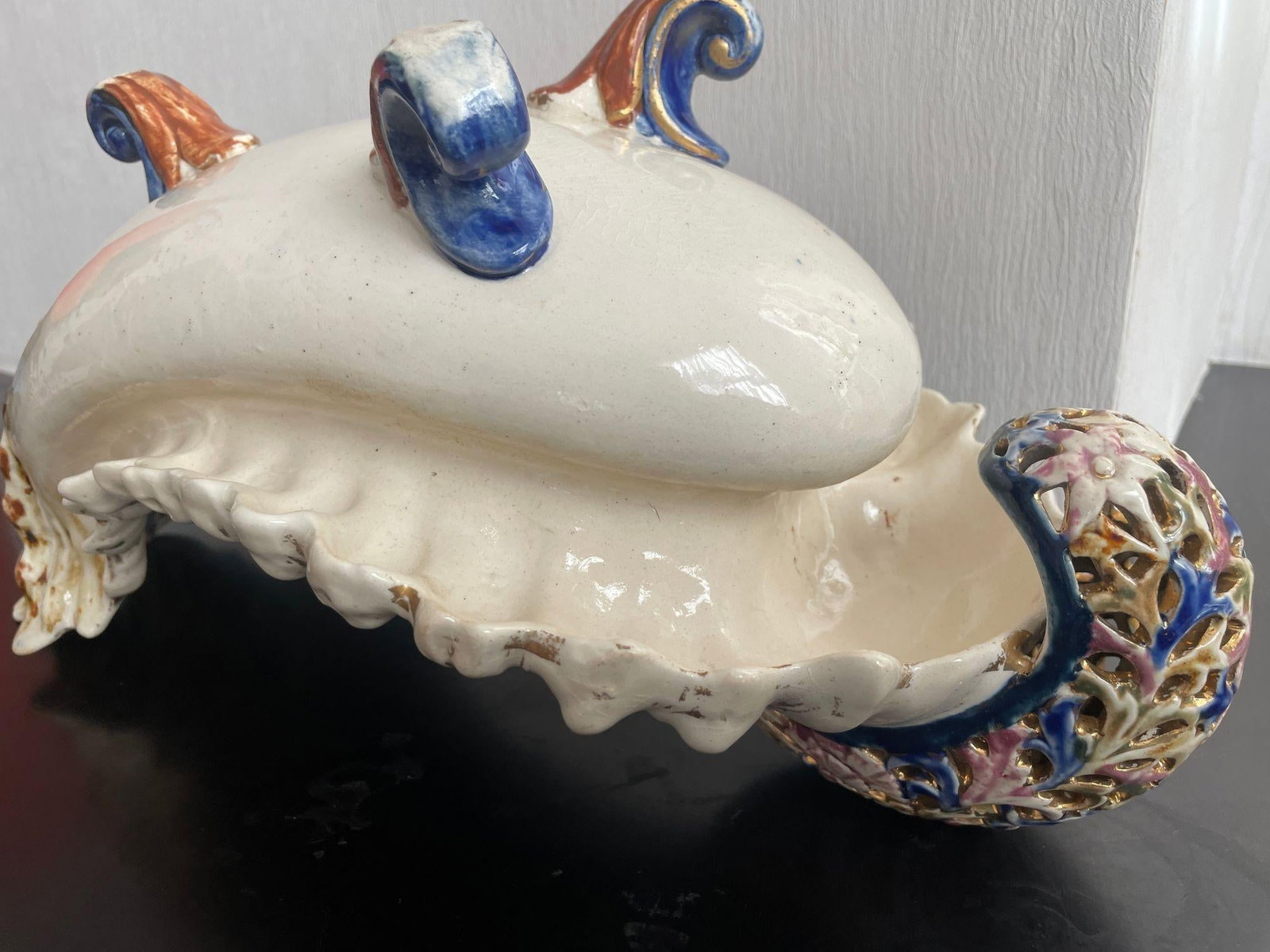 Fischer Budapest Majolica Jardinière Centerpiece Hungarian Art Pottery 19th C - 9