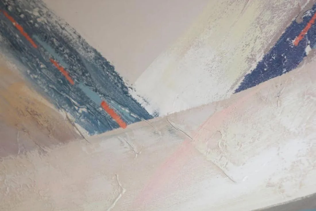 Vintage Signed Lee Reynolds Studio Textured Abstract Painting - 12