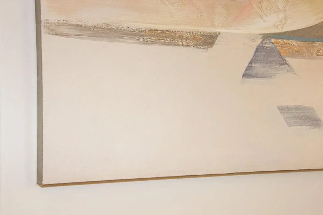 Vintage Signed Lee Reynolds Studio Textured Abstract Painting - 4