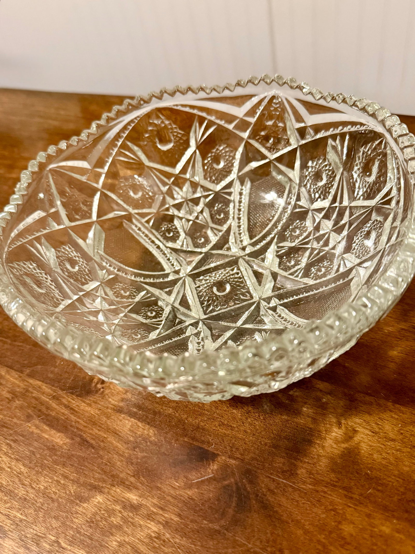American Brilliant Cut Glass Bowl - 11