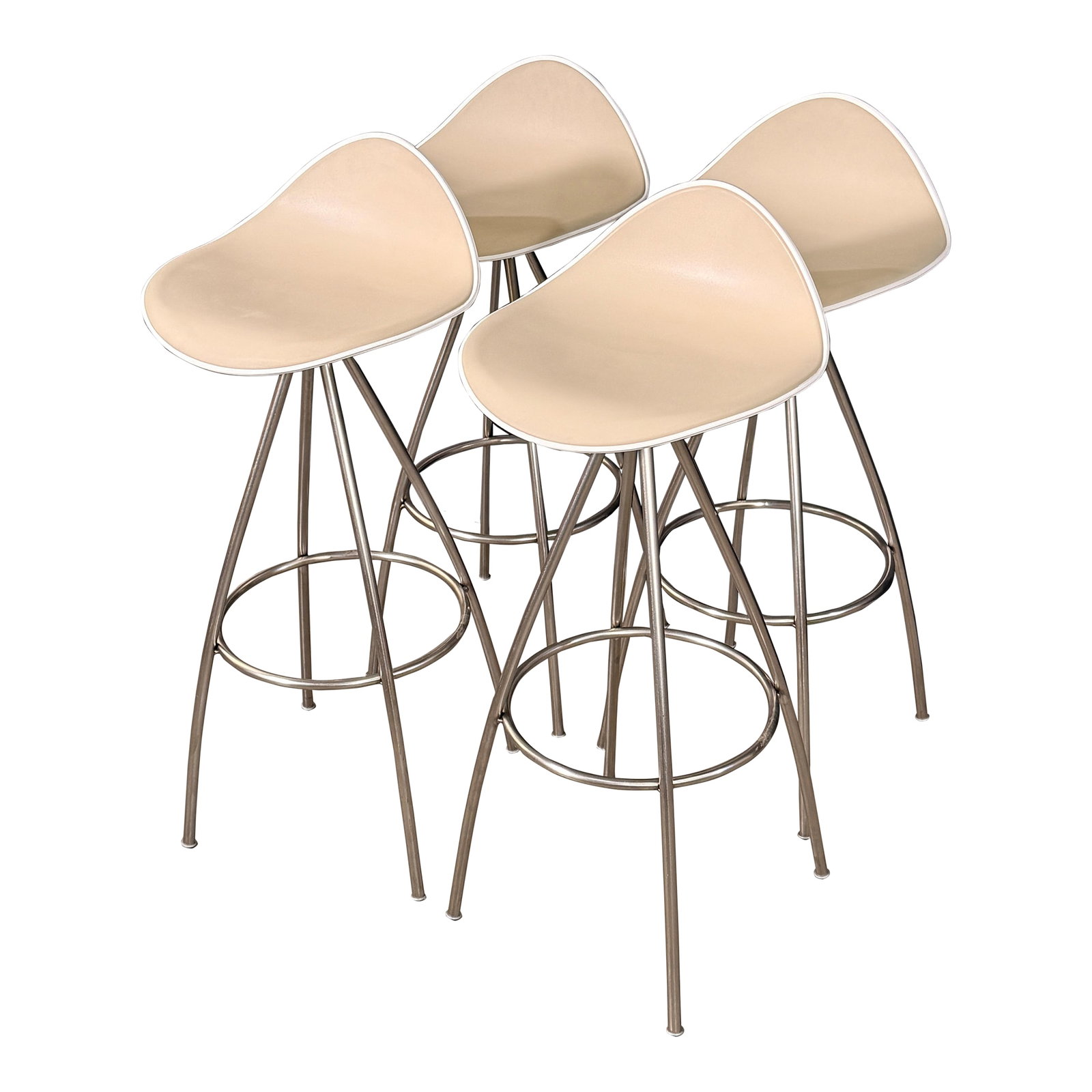 Postmodern Stua Onda Barstools by JesÃºs Gasca Design Within Reach - Set of 4: The Onda barstool was designed by JesÃºs Gasca for STUA of San SebastiÃ¡n, Spain, and remains one of the more considered designs in contemporary European seating. The wave-form