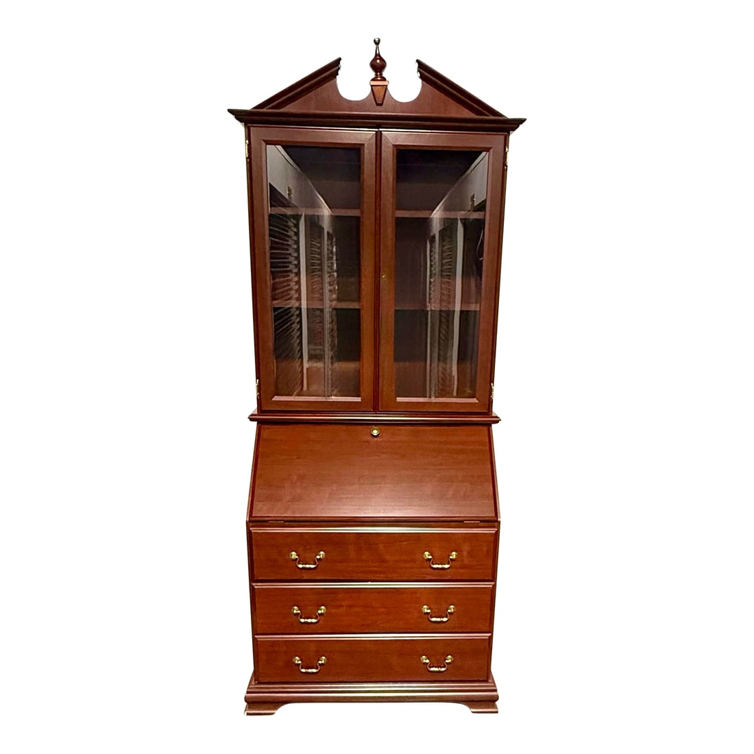 Chippendale Secretary Desk With Bookcase (1 of 12)