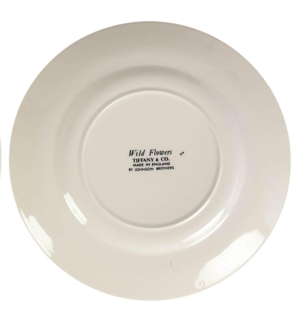 Vintage Tiffany & Co. "Wild Flowers" Porcelain Plates - Set of 4 - 4