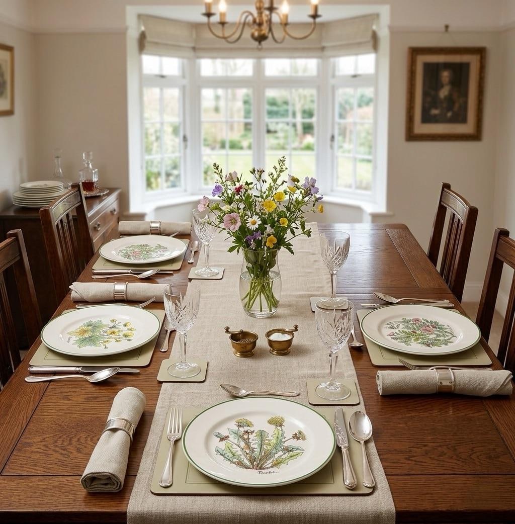 Vintage Tiffany & Co. "Wild Flowers" Porcelain Plates - Set of 4 - 6