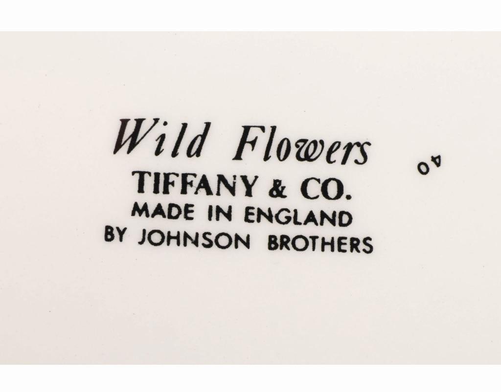 Vintage Tiffany & Co. "Wild Flowers" Porcelain Plates - Set of 4 - 7