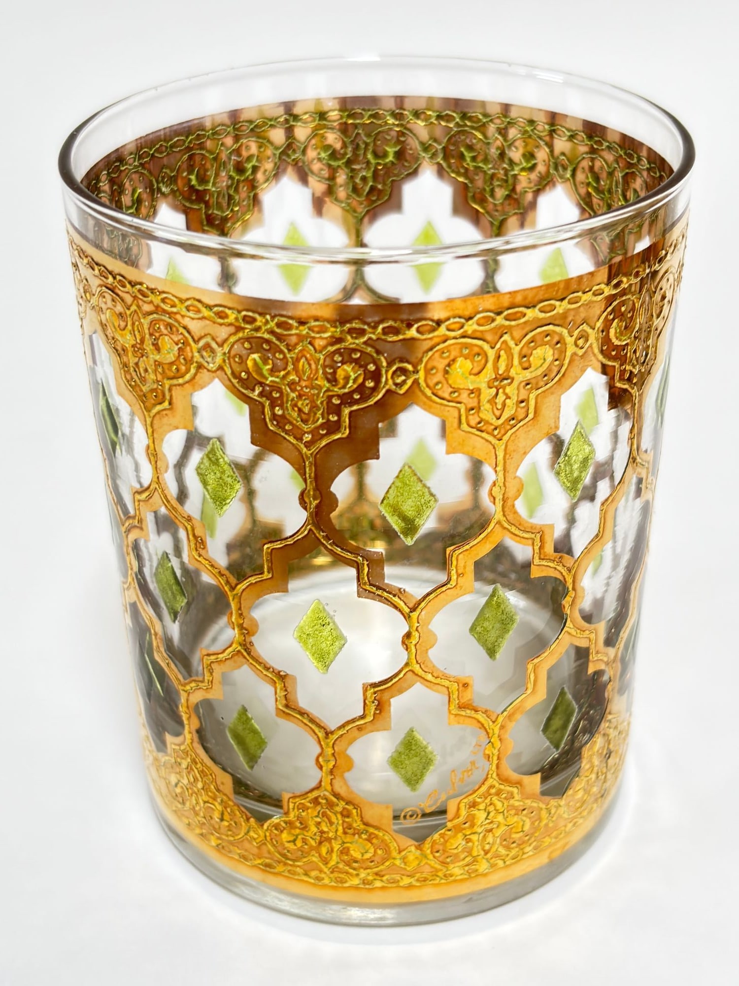 Vintage Set of 4 Old Fashioned Valencia by Culver With 22-Karat Gold - 6