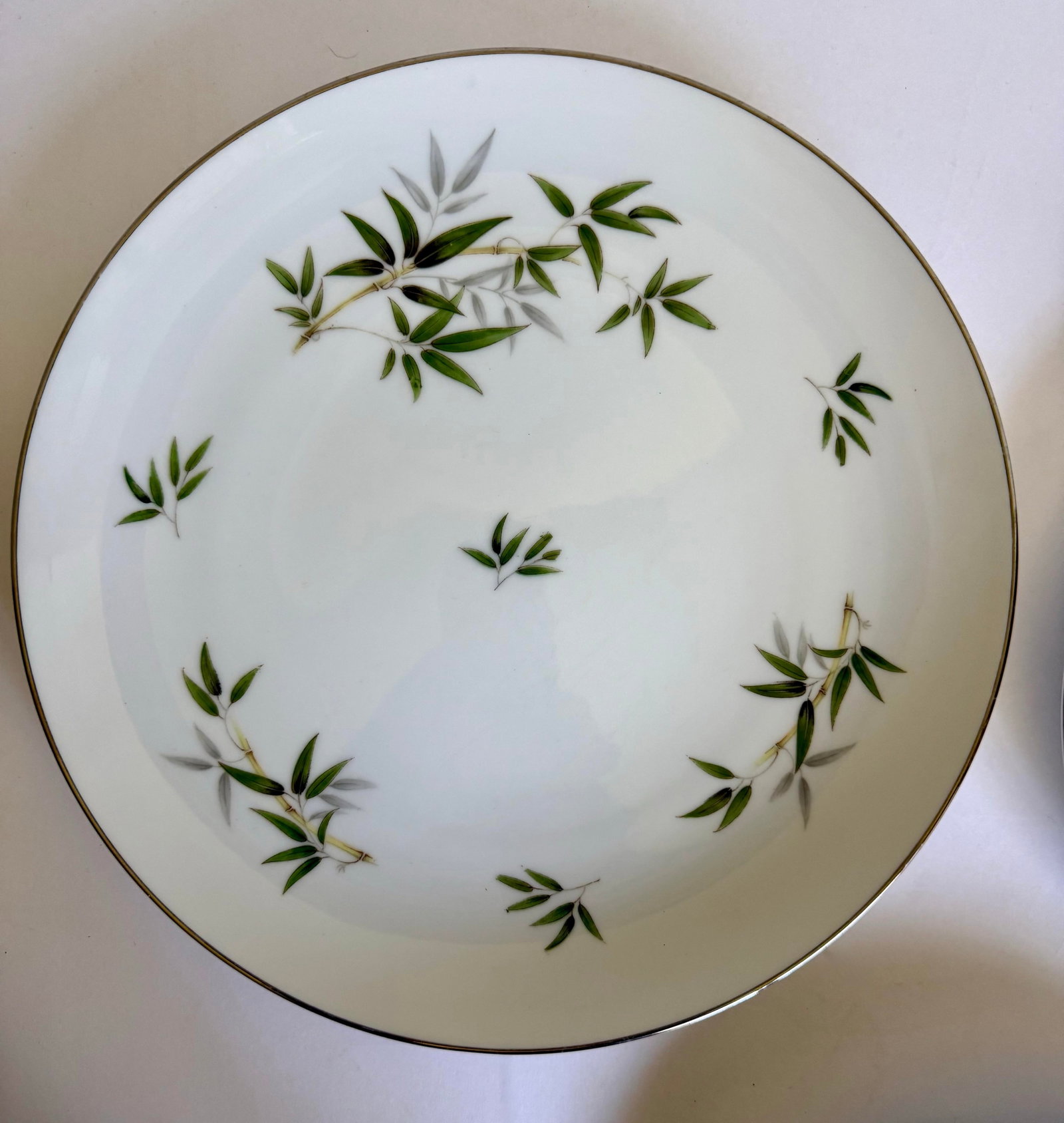1960s Wentworth China "Bamboo" Japanese Porcelain Dinnerware Set With Platinum Trim – 44 Piece - 5